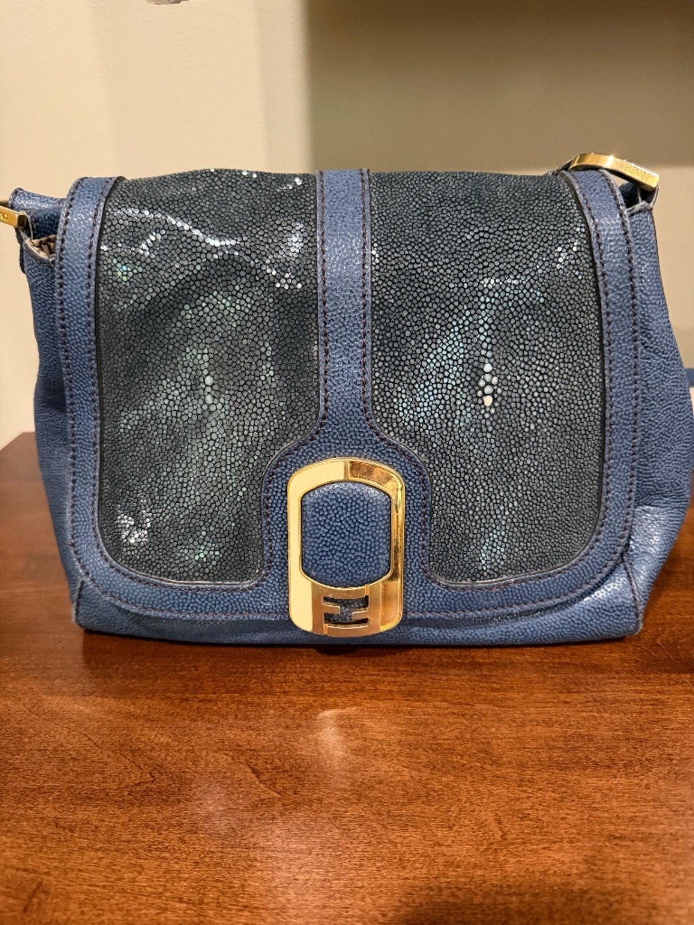 Fendi Blue Anna Bag